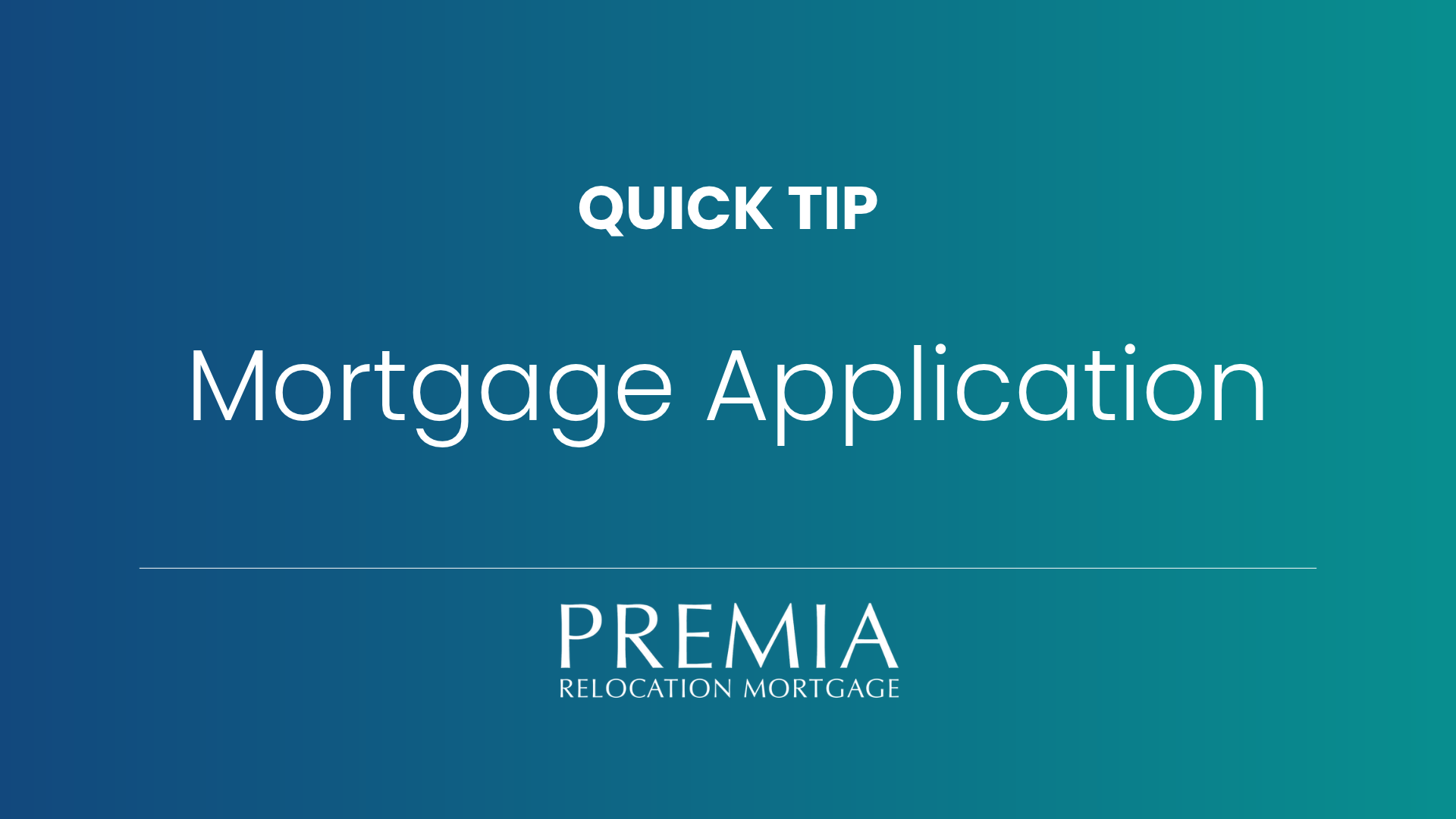 Premia Mortgage Application