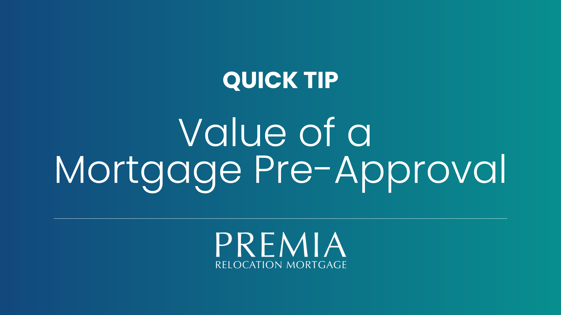 Premia Mortgage Pre-Approval